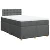 VidaXL Slatted Bed Base with Mattress Dark Grey 120x200cm Fabric 3288962
