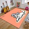 Simon's Katze Polyester Teppich, Weiche Indoor Matte für Bürostuhl, Wohnzimmer, Schreibtisch - Dekorative Home Office Teppich Design