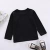 Boys Autumn Winter Cartoon Print Crewneck Sweatshirt Warm Fleece Pullover Top For Kids