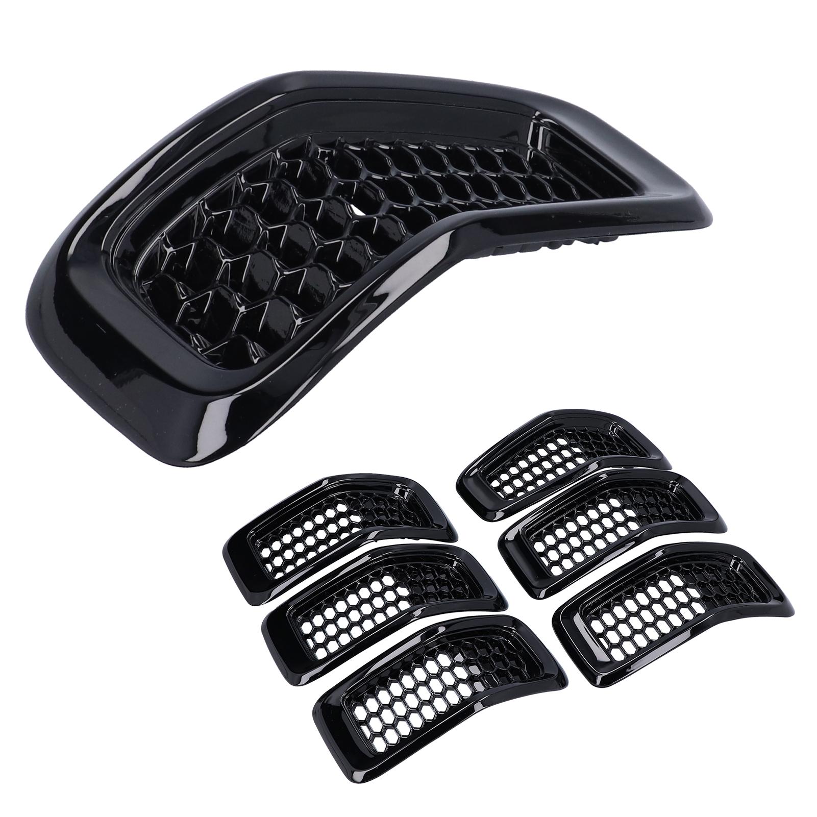 

7 шт. Вставки в передню решітку Захисна накладка Решітка Аксесуар Підходить для Cherokee 2014-2018