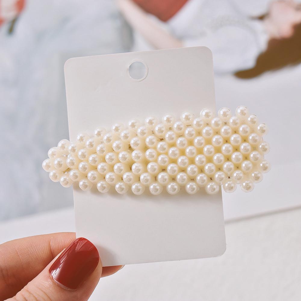 1PC Elegant BB Hair Pins Metal Fashion Barrettes Hairpins  Korea Chic Imitation Pearl Hair Clip Hair Styling Accessories