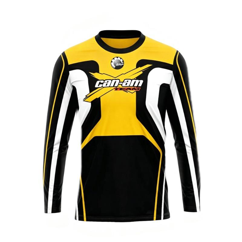 Motorcycle Racing Long Sleeve Round Neck T-shirt for Men and Women Fashion Can Am Team Long Sleeve T-shirt Sports Men's Clothing