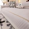 Cool Feeling Knitted Summer Sofa Cushion 2025 New Simple Non-slip Solid Color Cushion Fabric Sofa Cover Cloth Cover Towel