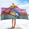 Bird Microfiber Beach Towel Soft Highly Absorbent Decorative Towel Lightweight Compact Beach Accessories for Bathroom Beach Spa