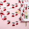 Spring Tropical Fruit Party Ceiling Decorations: Pineapple, Strawberry, Apple, and Grape Honeycomb Balls