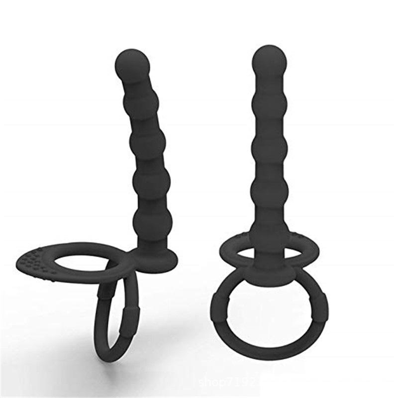 Penis Ring Erotic Silicone Anal Plug Butt