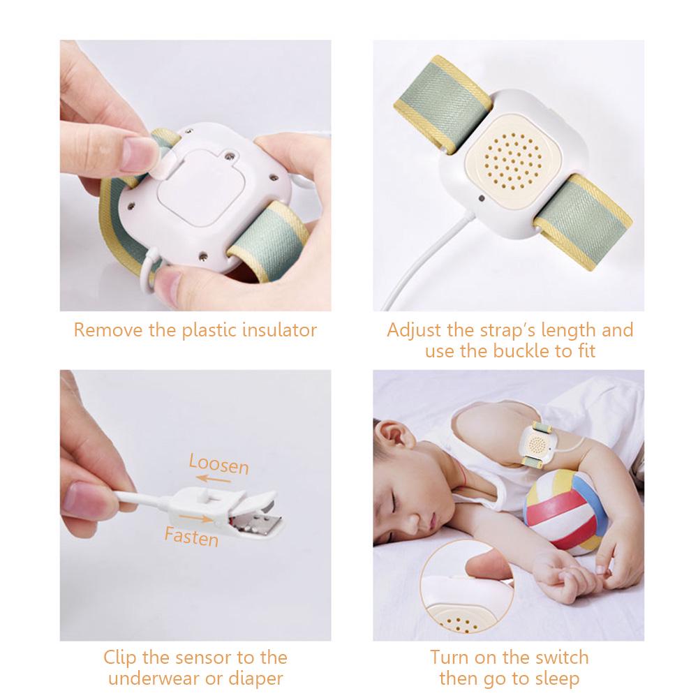 Professional Arm Wear Bedwetting sensor Alarm For Baby Toddler Adults Potty Training wet reminder Sleeping Enuresis Training