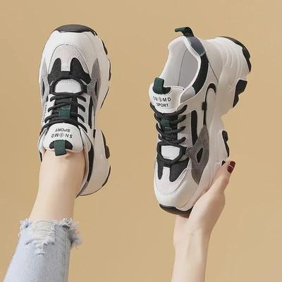 Women's 2024 Dad Shoes: Thick-Soled, Versatile, Casual Sports Footwear for Autumn & Winter
