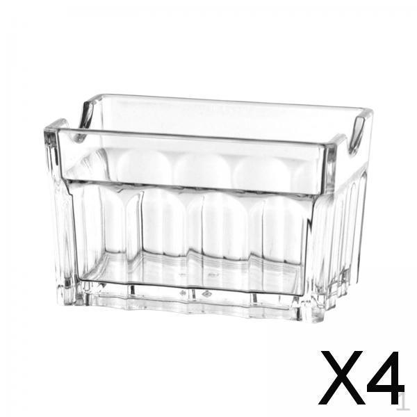 

2x Акриловый держатель для пакетиков сахара Контейнер для хранения пакетиков Дисплей для блюда Саше Салфетница Чайная чаша