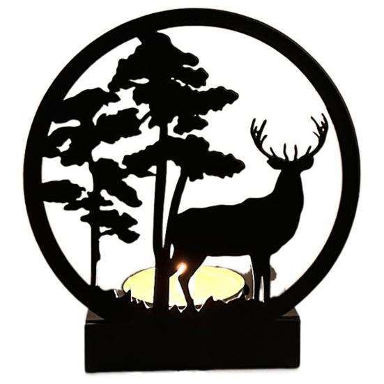 Elch-Kerzenständer-Design schafft eine warme, romantische Atmosphäre, Weihnachtsdekoration für die Heimdekoration