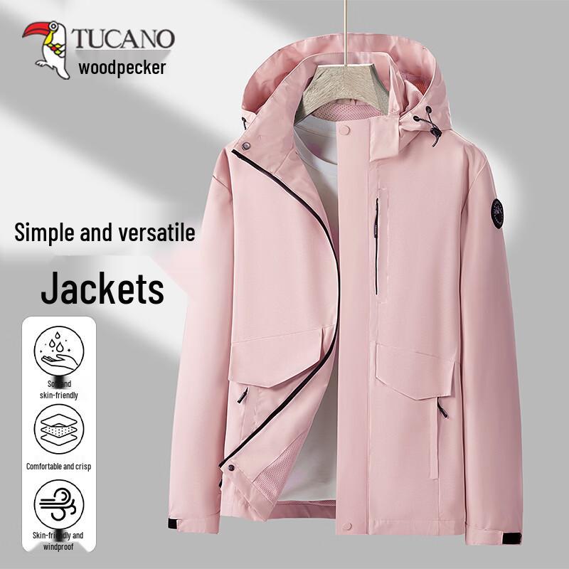 TUCANO Men's Outdoor Hooded Windproof Jacket
