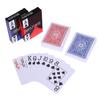 55Pcs/Set New Texas Hold'Em Plastic Playing Cards Big Character Waterproof Smooth Poker Card Table Board Bridge Games 5.8X8.8Cm