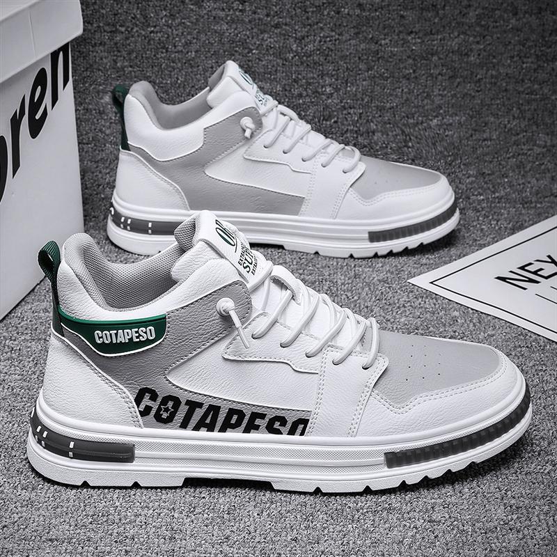 Spring Martin Boots High-top Little White Board Shoes New Summer Leisure Sports High-tide Shoes