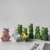 DIY Frog Silicone Mold Handmade Aroma Candle Stacking Frogs Plaster Resin Ornament Molds Soap Candle Making Supplies