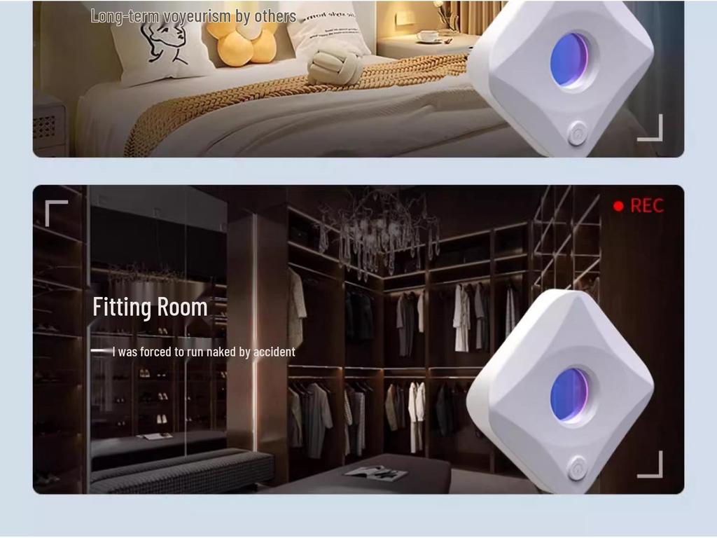 Detector portabil de cameră inteligent cu sunet siliconic infraroșu anti-spion