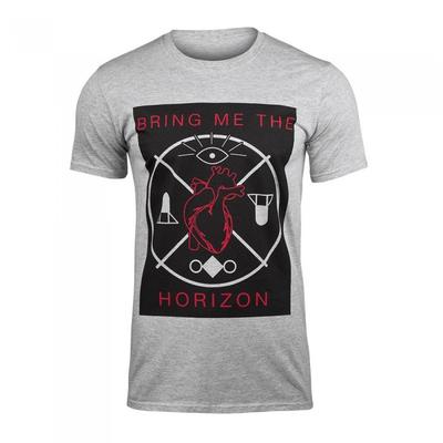 Bring Me The Horizon T-shirt in cotone con cuori e simboli unisex per adulti
