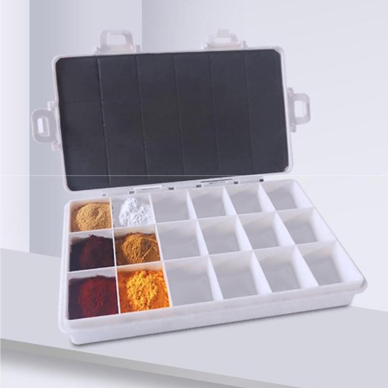 Plastic Paint Box 12/18/24 Wells Leakproof Paint Storage Case For Watercolor Oil Acrylic Paints Artists Art Supplies
