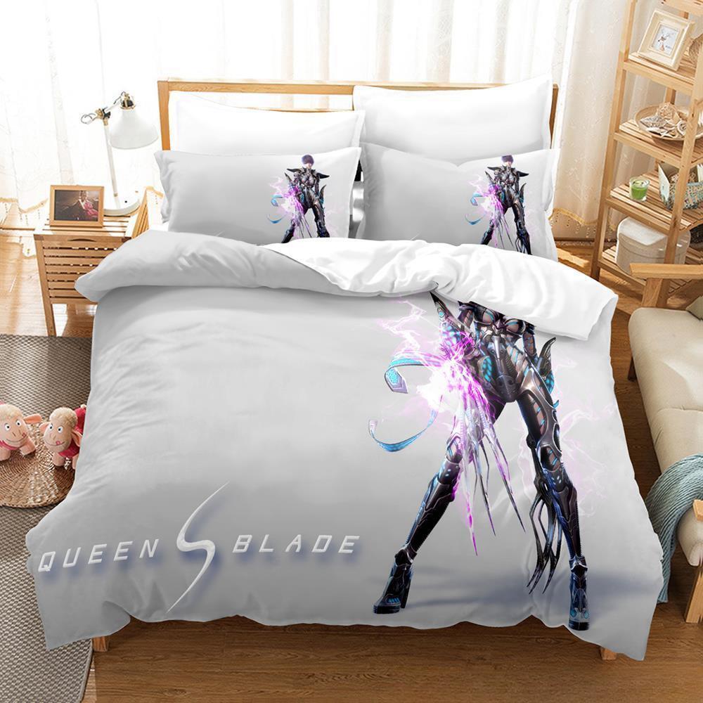 3D Print Anime Queen's Blade Bedding Set Single Twin Full Queen King Size Bed Set Adult Kid Bedroom Duvetcover Set Home Textile