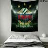 Rapid Vienna logo Wall Hanging Printed Fabric Blanket Decorative Tapestries for Bedroom Living Room Home Decor