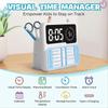 Visual Timer for Kids - Autism & ADHD Time Management Tool with Digital Alarm Clock, Task Chart Planner for Focus Training