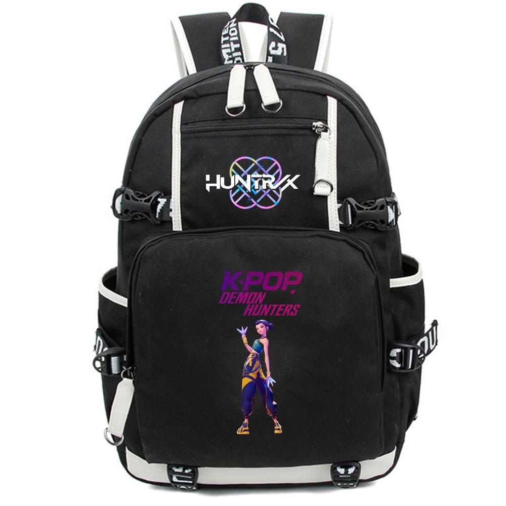 Anime Cartoon K-Pop Demon Hunters Backpack Large Capacity Bookbag for Student Boy Girl Schoolbag Outdoor Waterproof Laptop Travel Bag Mochila