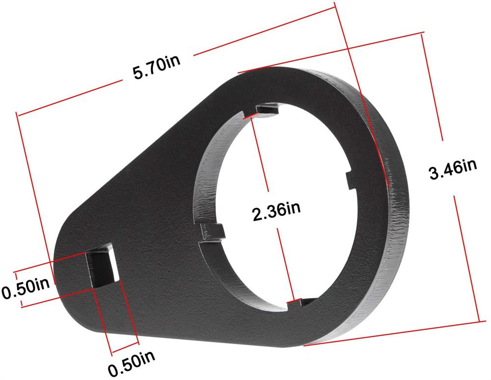1x 1/2" Hnací klíč na matici 5. rychlostního kola hlavní hřídele pro manuální převodovku Dodge NV4500
