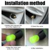 Car Tire Luminous Valve Caps Car Motorcycle Bike Wheel Valve Dustproof Protective Cover Car Tyre Night Glowing Decor Accessories