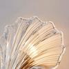 LWL Wall Light, Single Light, Simple Wall Lamp, Modern Glass Seashell Wall Light, Wall-Mounted Lighting Fixture, Interior Lighting Fixture for
