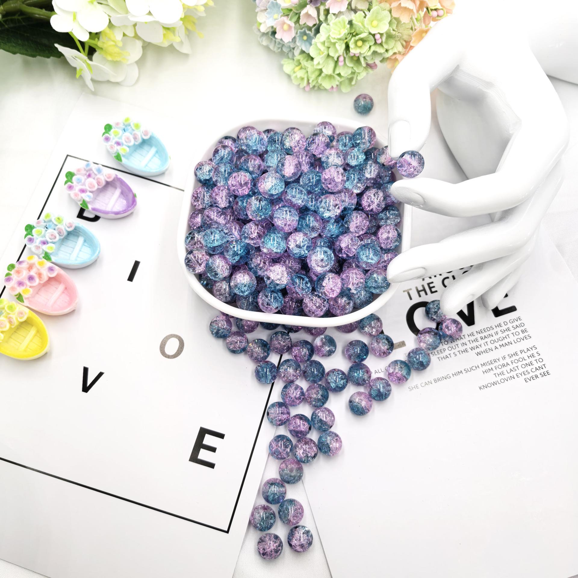 Handmade 10mm Popcorn Glass Lampwork Beads for DIY Jewelry: Bracelet, Necklace, Stringing, Embellishments.