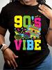 Colorful Retro 90S Cassette Glasses Women's TShirts Made from Breathable Material These Unisex Items