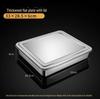 Square Stainless Steel Tiramisu Cake Mold and Deep Plate Set