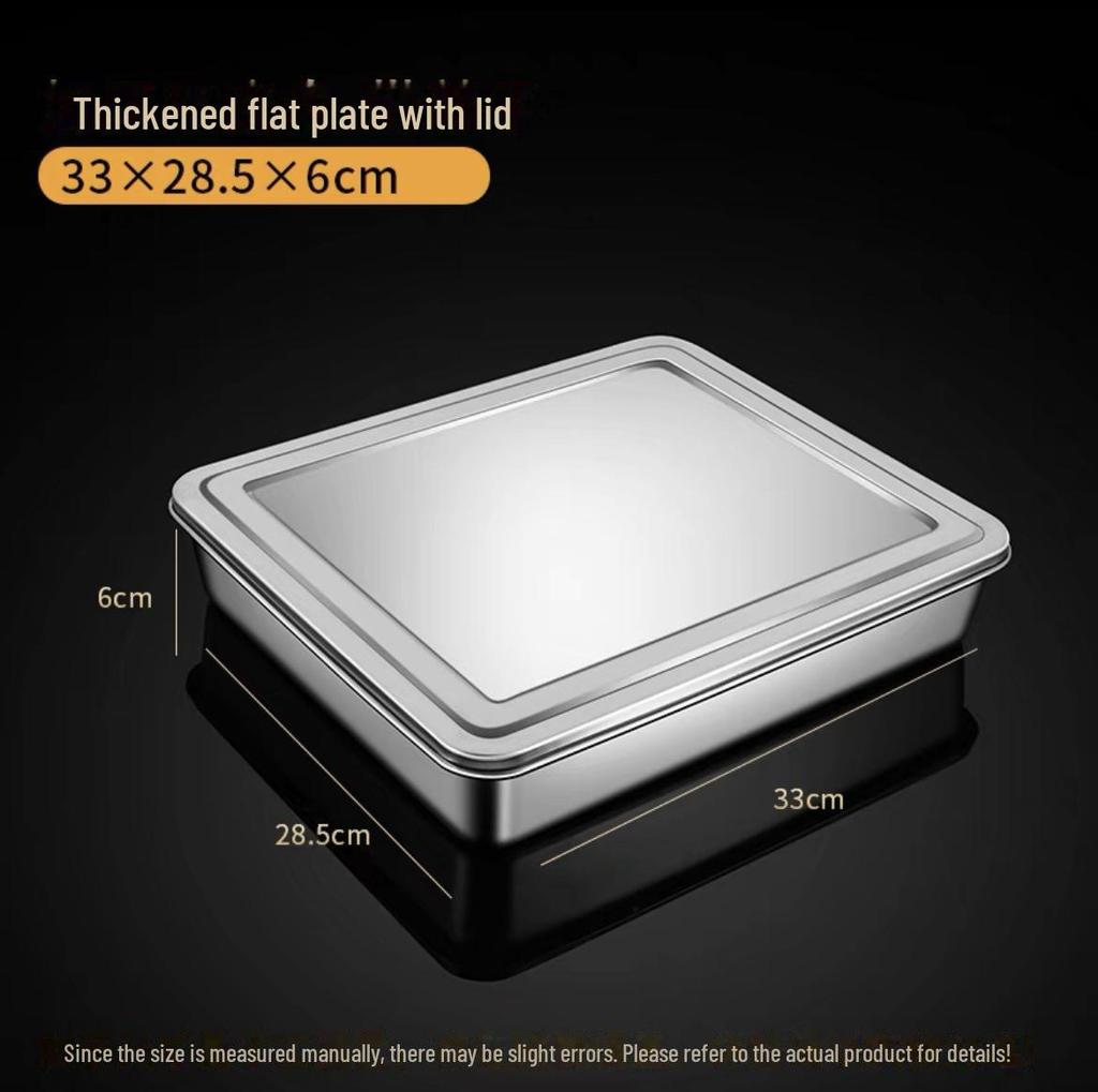 Square Stainless Steel Tiramisu Cake Mold and Deep Plate Set