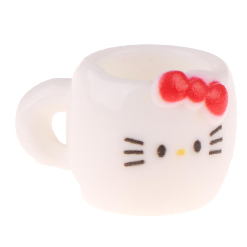 1/12 Dollhouse Mini Simulation Kt Cat Toiletries Cosmetics Kit Dollhouse Bathroom Decor Micro Scene Construction Props Kid Toy