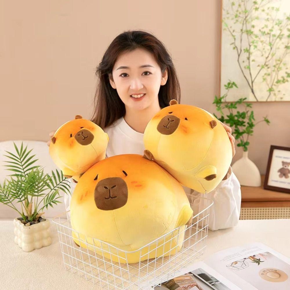 

Cartoon Capybara Plush Doll Fluffy Simulation Capybara Toy Capybara Plush Pillow Home Decor 20cm