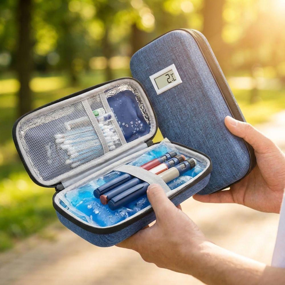 Thermal Insulated Insulin Cooling Bag Portable Travel Cooler Case  Outdoor Camping