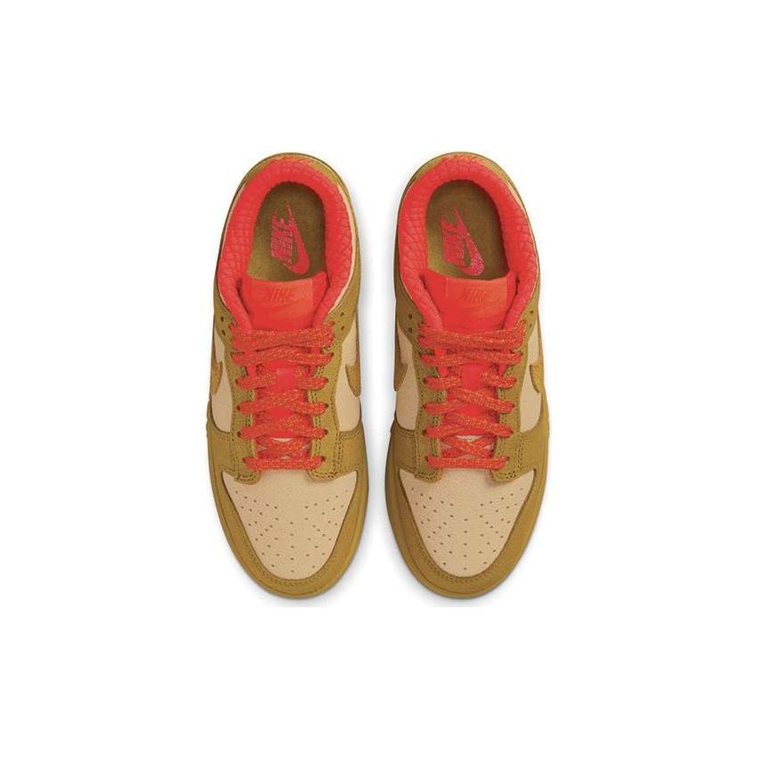 Nike Womens Dunk Low Bronzine Picante Red Women Sneakers Tan Sesame FQ8897-252