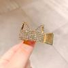 Moda Clip per Capelli in Metallo con Strass per Donne Ragazze Mini Supporto per Coda di Cavallo Alta Pinze per Capelli di Cristallo Eleganti Accessori per Acconciature da Festa