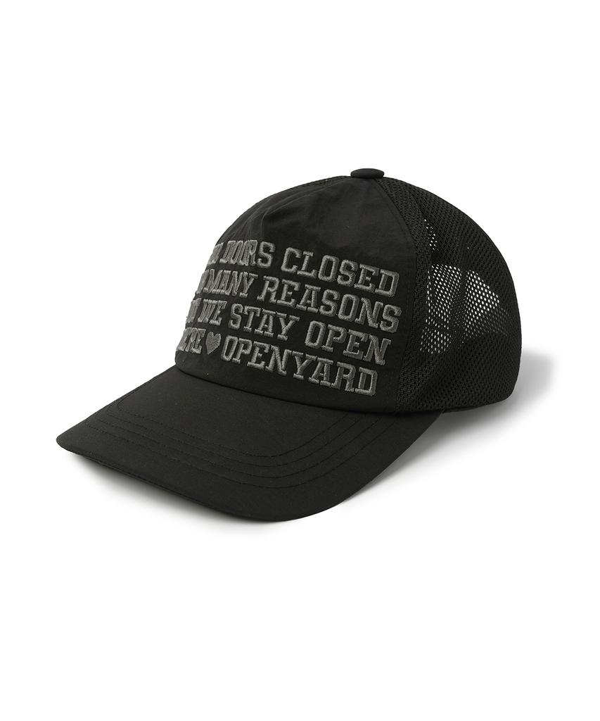 Opeunyadeu(Owai) No Exit String Mesh Cap - Black