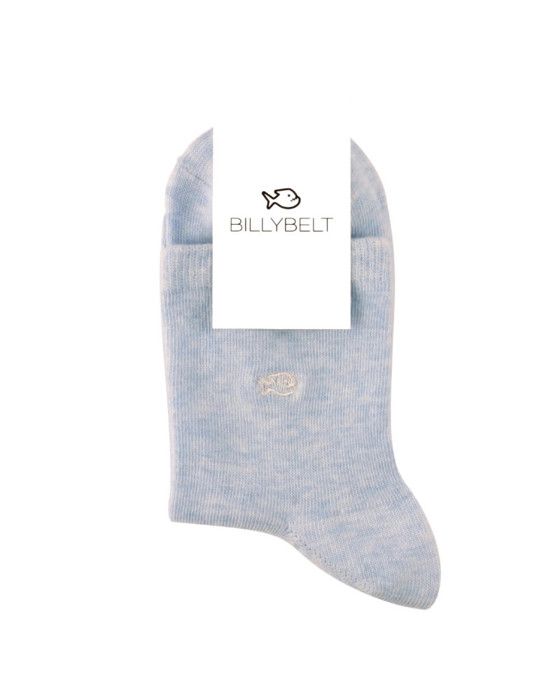Chaussettes - Billybelt - Chiné - Bleu pastel - Taille unique - OEKO-TEX