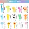 Vanproo 105Pcs Animal Fruit Food Picks, Cute Animals Toothpick Fun Bento Box Pic
