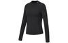 Fitness Series T Shirts Women's Black Turtleneck Moderate Straight Fit ATLT094-2