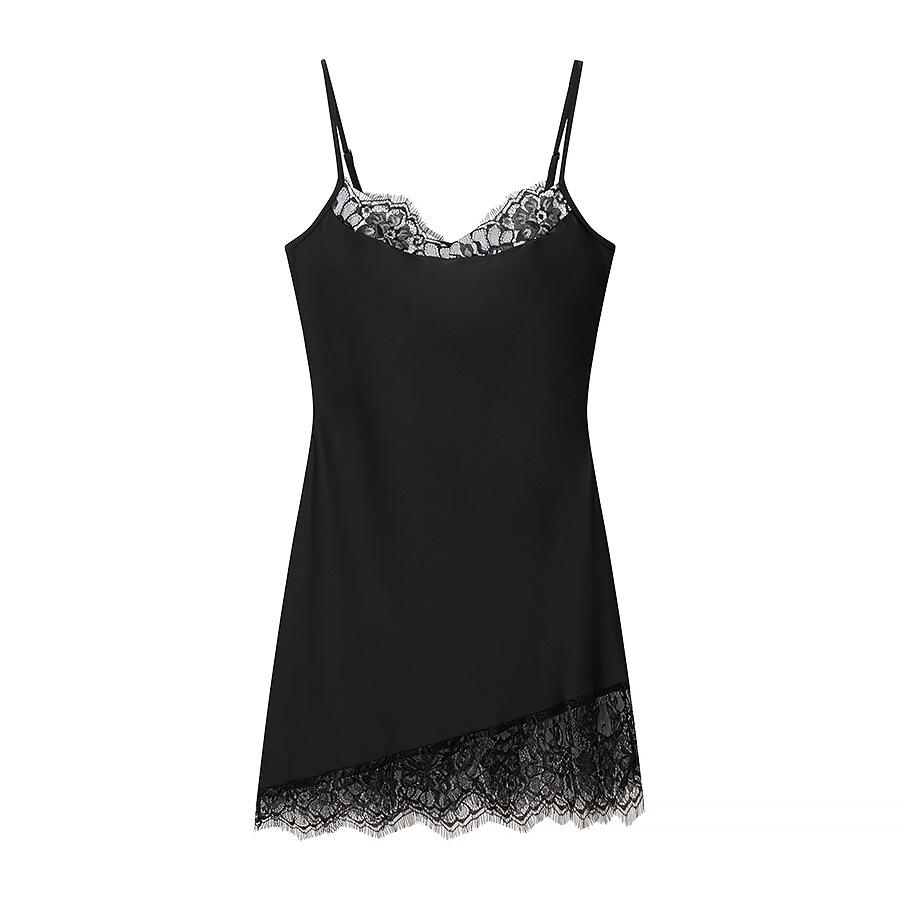 European American Women s Lace Trim Backless Slim Fit Bodycon Skirt L