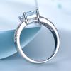 Umcho Real 925 Sterling Silver Created Natural Gemstone Ring Anniversary Birthday Valentine's Day Jewelry Gifts