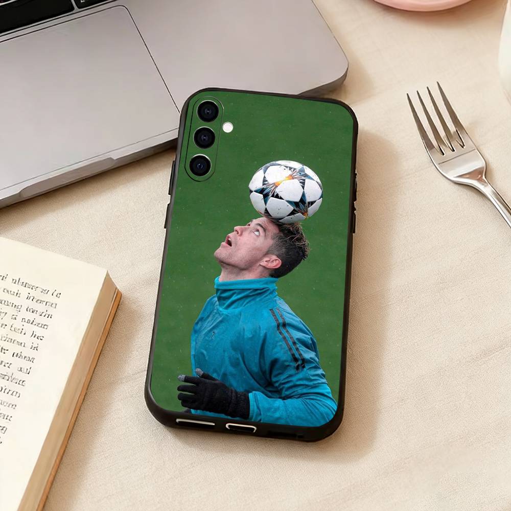 Berühmte A-Sportler C-CR7 Handyhülle für Samsung Galaxy A73,A72,A71,A70,A53,A52,A51,Andere Weiche Schwarze Hülle