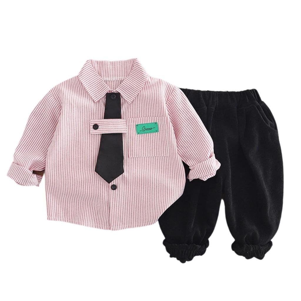 Barn Casual Långärmad Set, Bekväma Vardagskläder