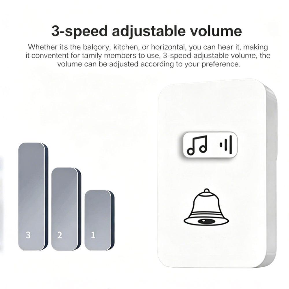 Wireless Split Doorbell - EU/US Standard, Long-Range, High Volume for Home