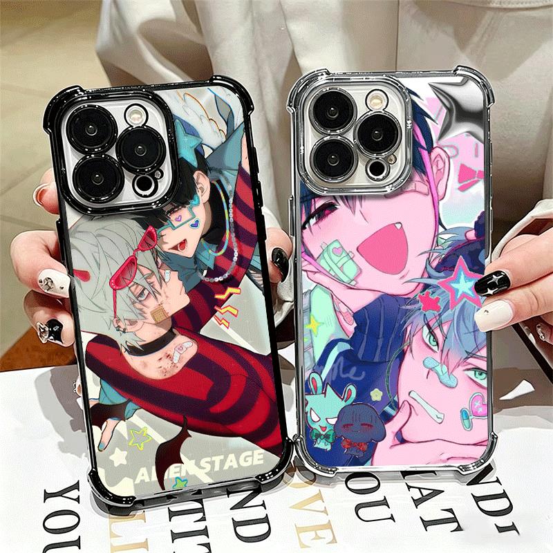 Custodia morbida per telefono Alien Stage coreano Ivan Till per iPhone 15 16 17 Air 14 Pro Max 16E Plus 13 12 Mini Placcatura Anti-Caduta Fundas
