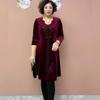 Damen V-Ausschnitt Samtkleid Strass Weich und Bequem Dehnbar A-Linien-Kleid Mittellang Enganliegend Freizeitkleid