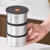 Food Storage Containers with Lids Stainless Steel Crisper Box Stackable Reusable Meal Prep Containers for Snacks Fruits On-the-Go Meals Home