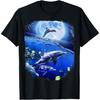Mond Delfin Weltraum Delfine T-Shirt